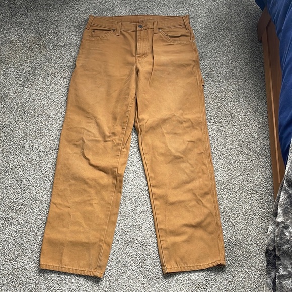Men’s Khaki Dickies Carpenter Pants - Picture 1 of 7